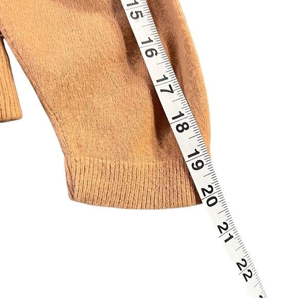 Vintage Cardigan Medium Tan Button Up Soft Knit Classic Preppy Cozy Union Made - Picture 7 of 14
